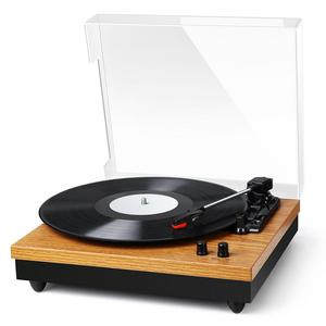 Record Player - BC Master Turntable for Vinyl Records, 3-Speed Retro Design LP Player, Wireless Bluetooth Record Player Built-in Speaker Belt-Drive Stereo Turntable