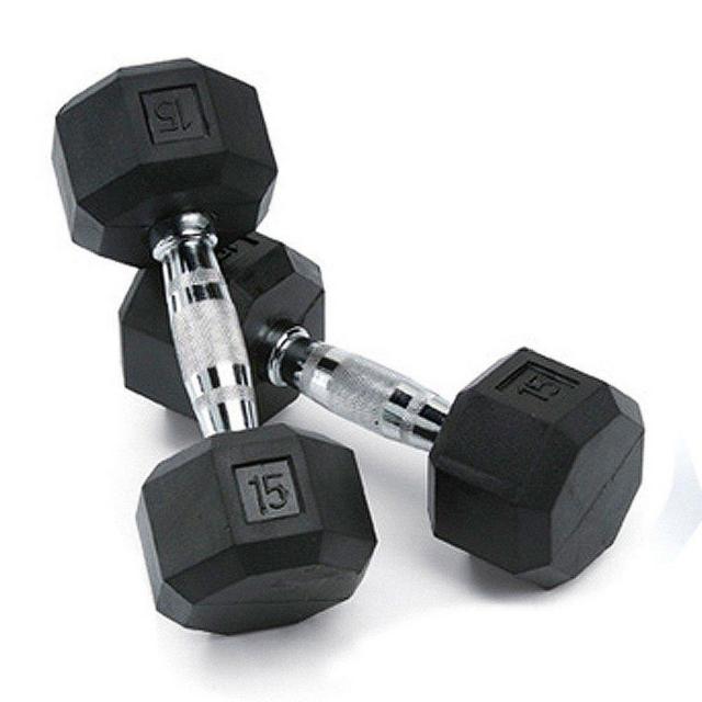 SPRI Deluxe Rubber Dumbbells
