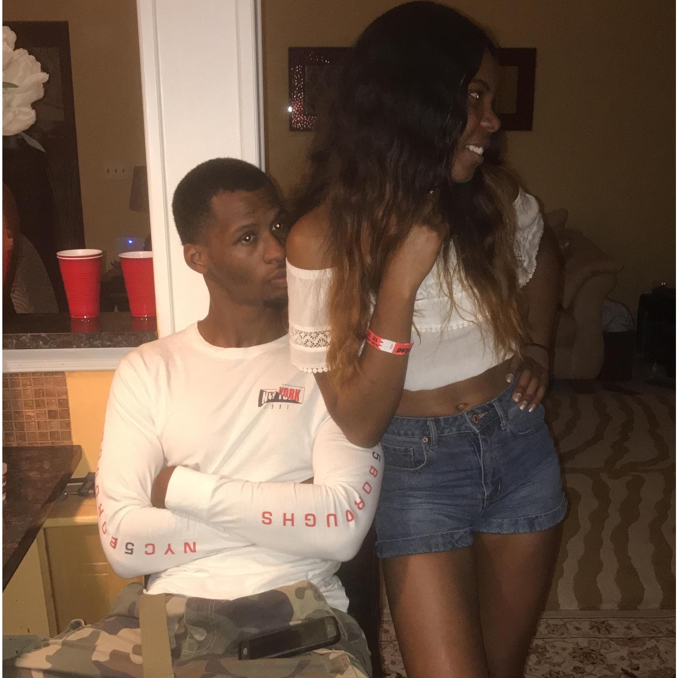 I hosted a going away party for my friends. This was the first time we presented ourselves to our friends as "a couple".