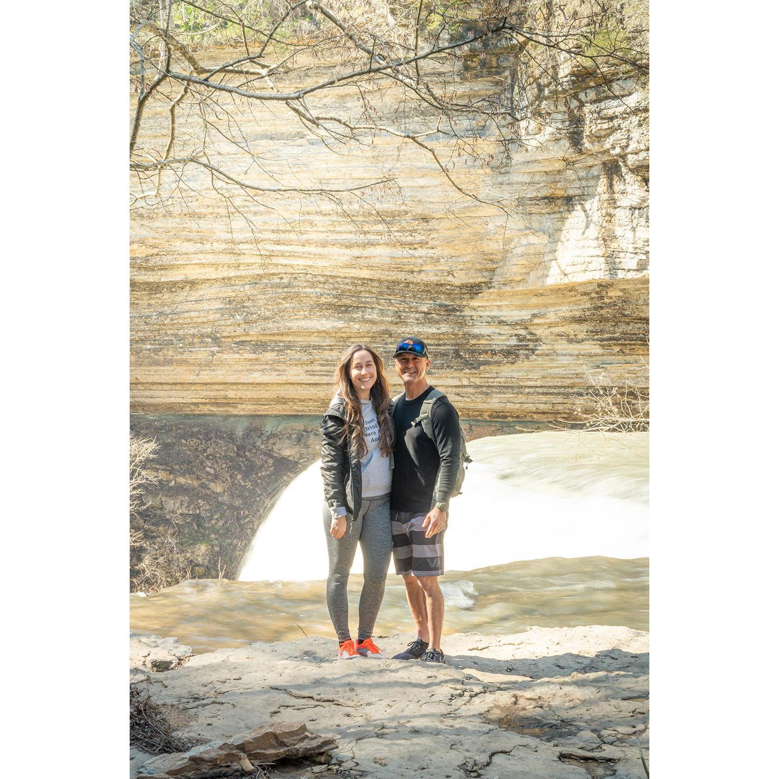 Burgess Falls hike with Me Love and her roommates.