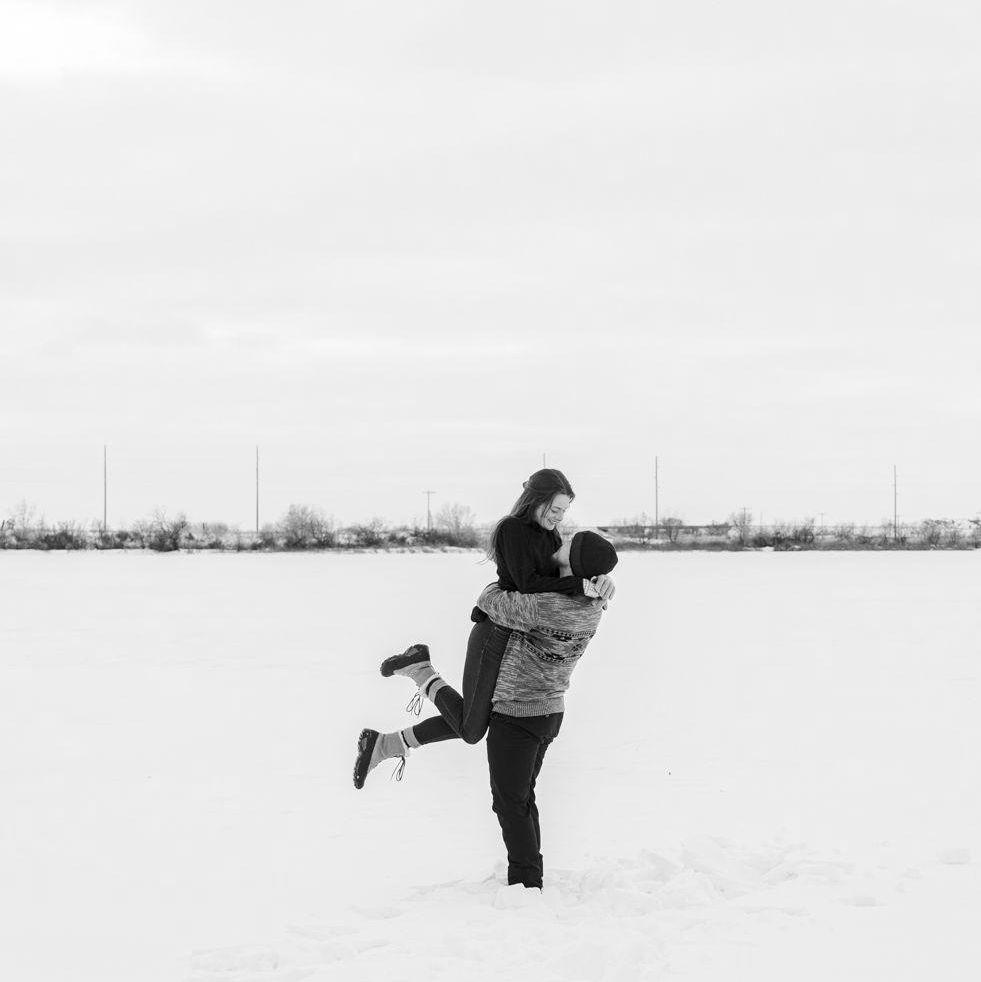 The snow makes beautiful photos...and the cold makes a photo shoot very fast!