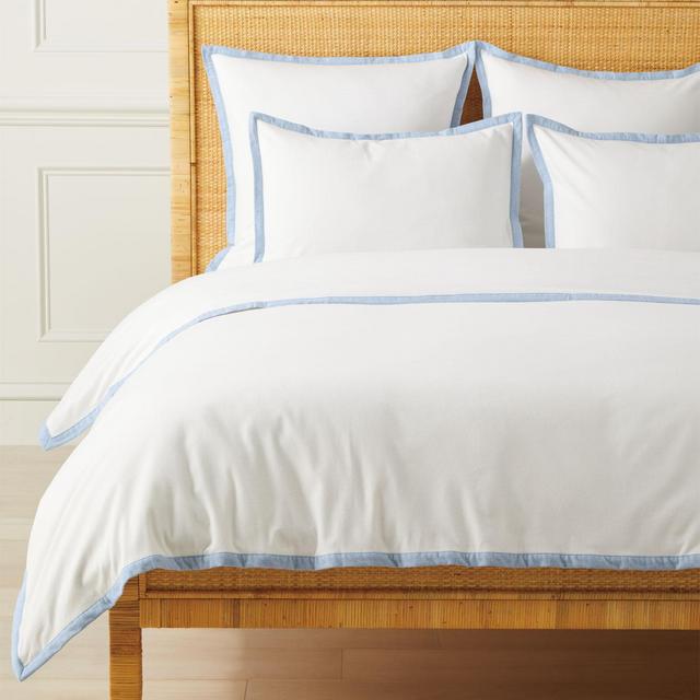Belvedere Brushed Cotton Duvet Cover - CHAMBRAY CHECK, King Size