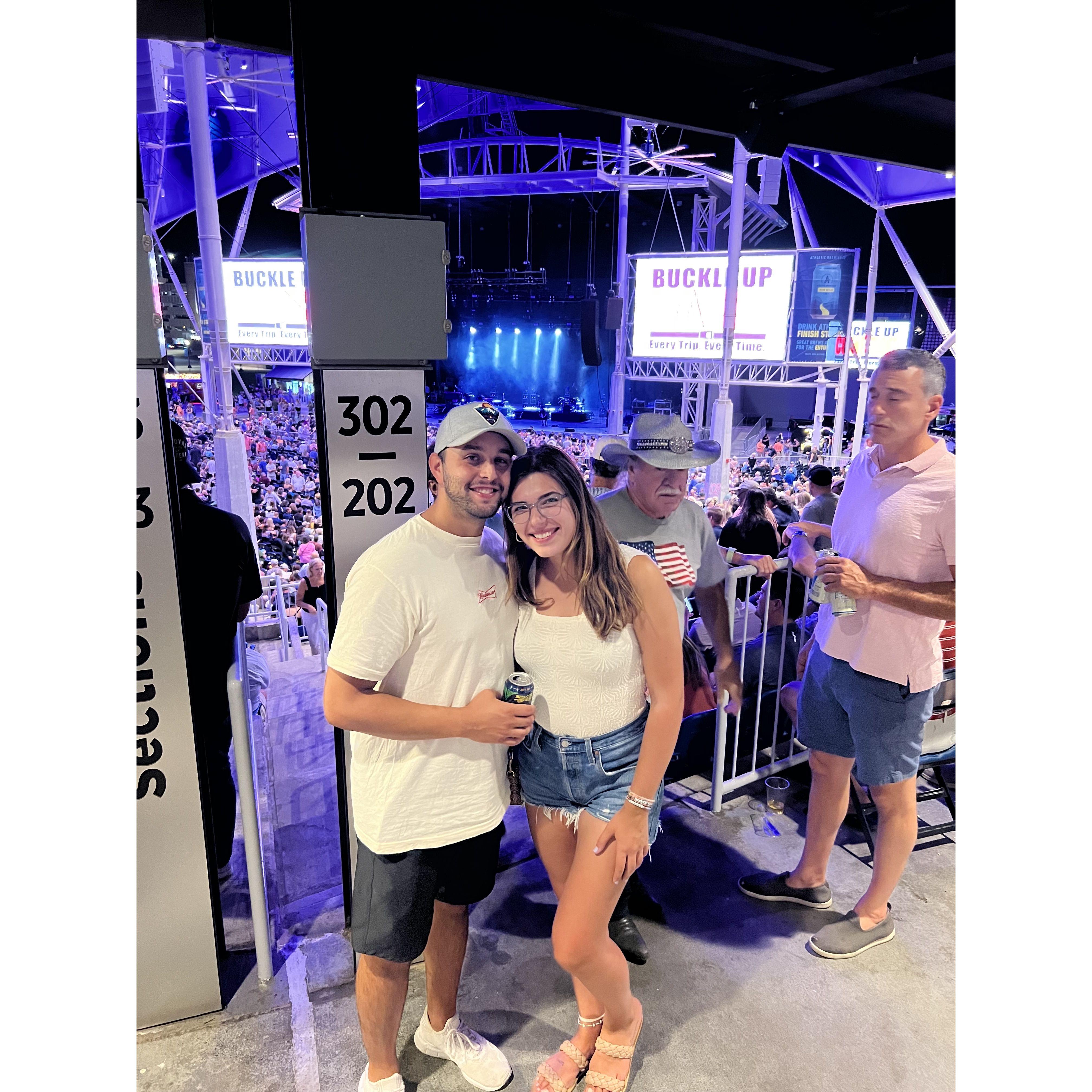 One of our favorite things to do together - Attend a country concert!