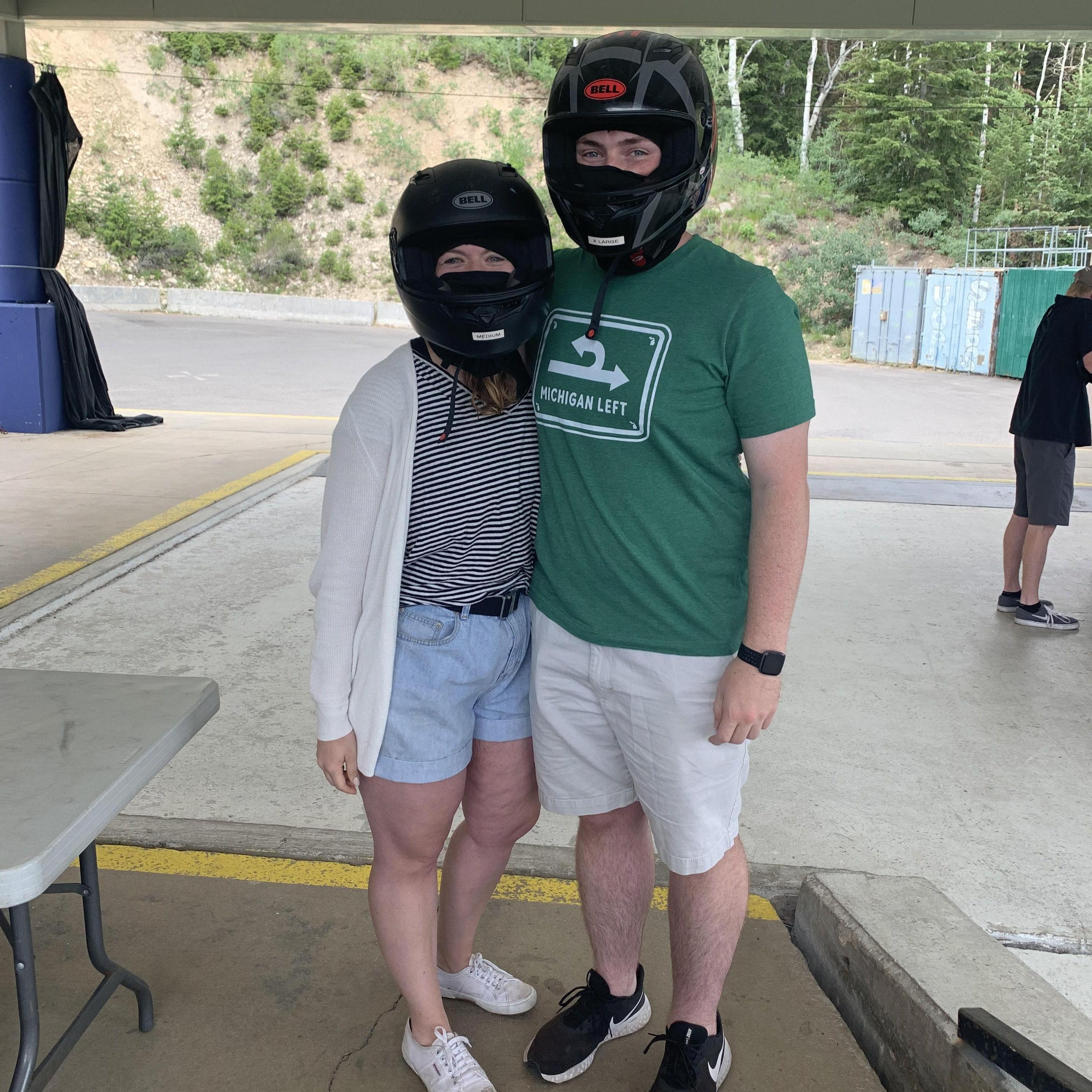 Feel the rhythm! Feel the rhyme! Get on up, its bobsled time! Taken just before flying down the bobsled track at Utah Olympic Park (June 2021)