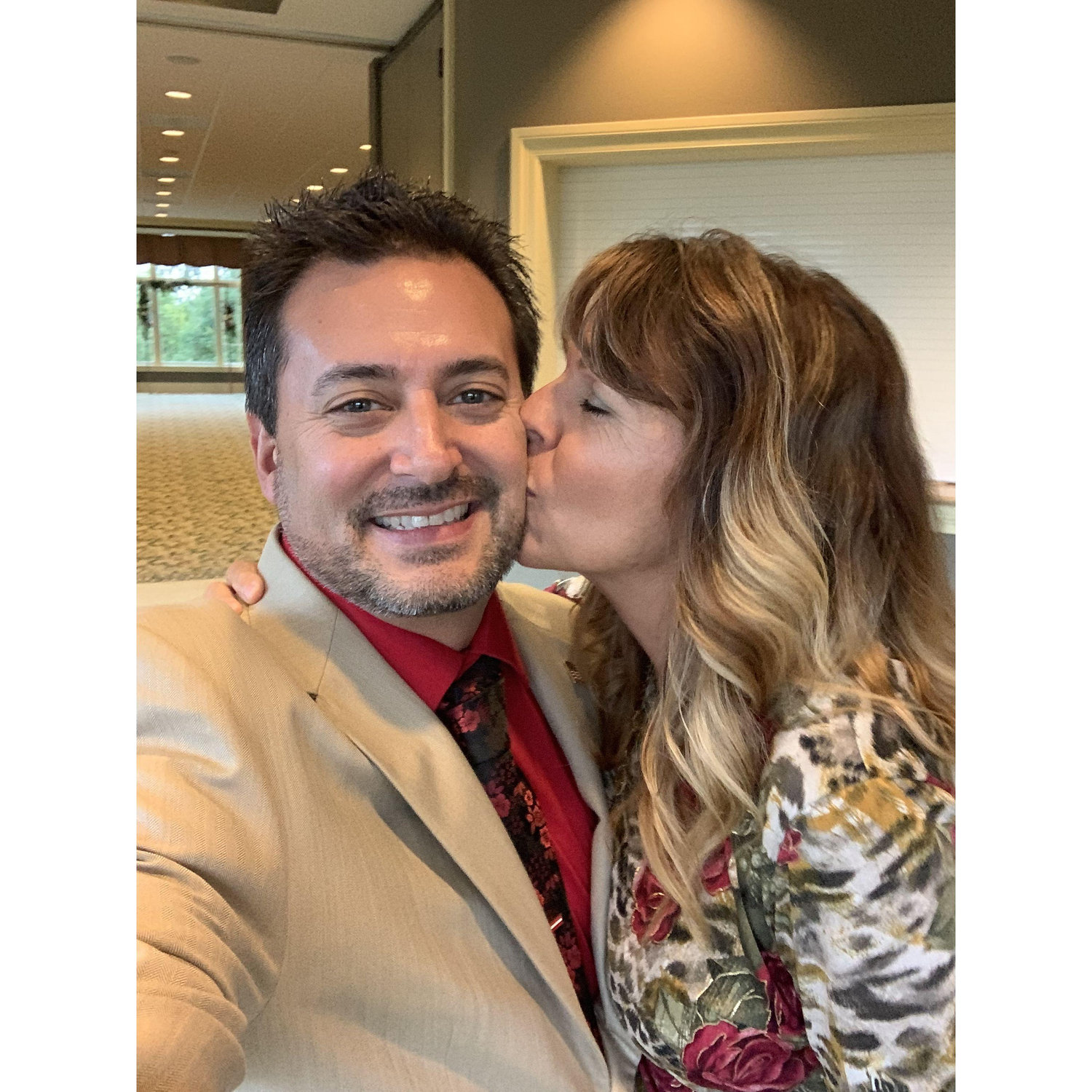 Pat's first kiss.