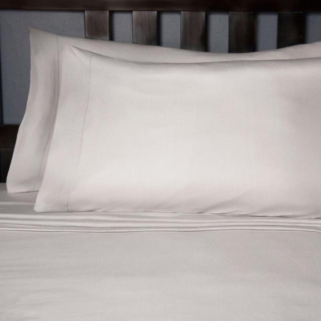 Soft Tees Jersey Knit Queen Sheet Set in Silver