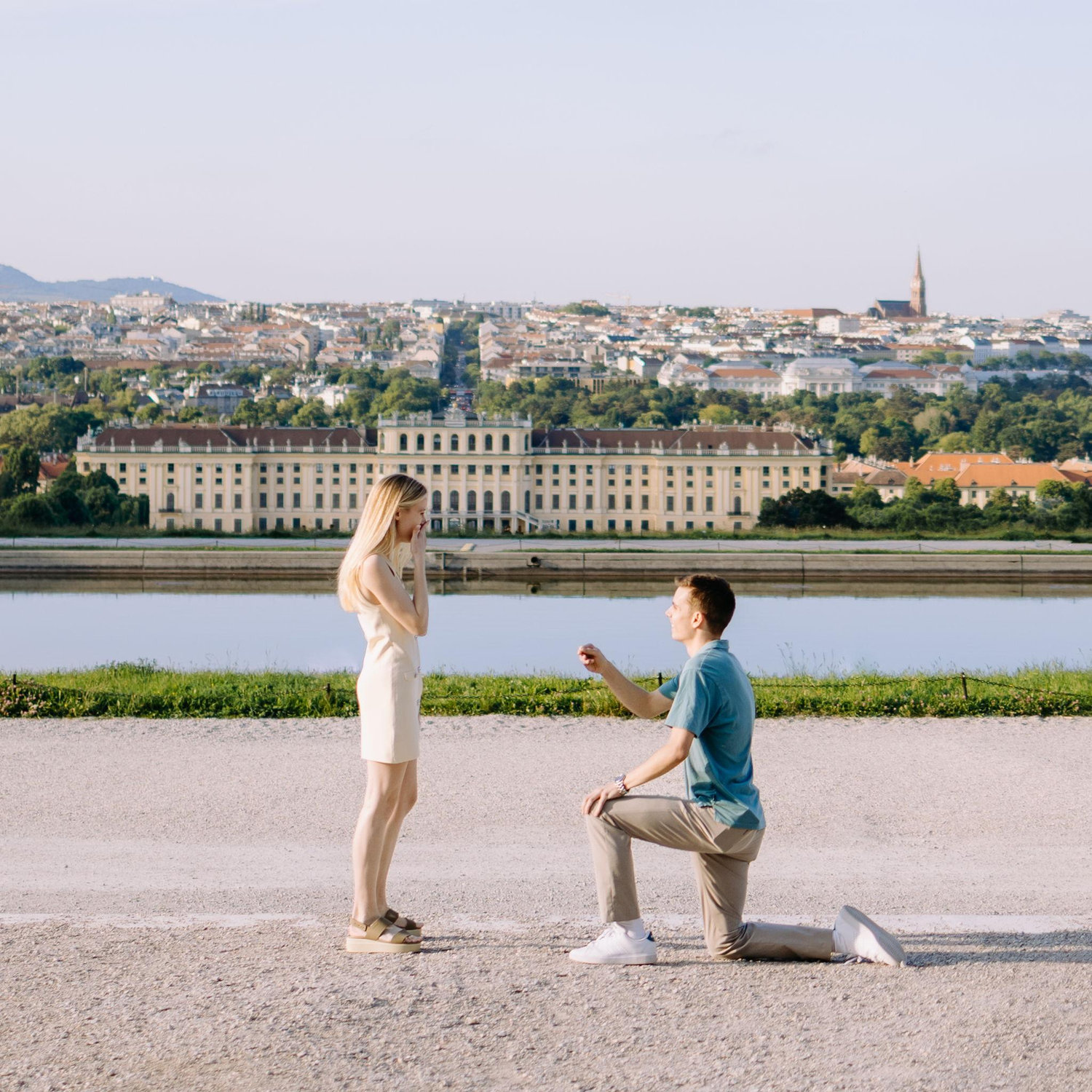 Summer 2025: Alex proposed to Alexis in Vienna, Austria!