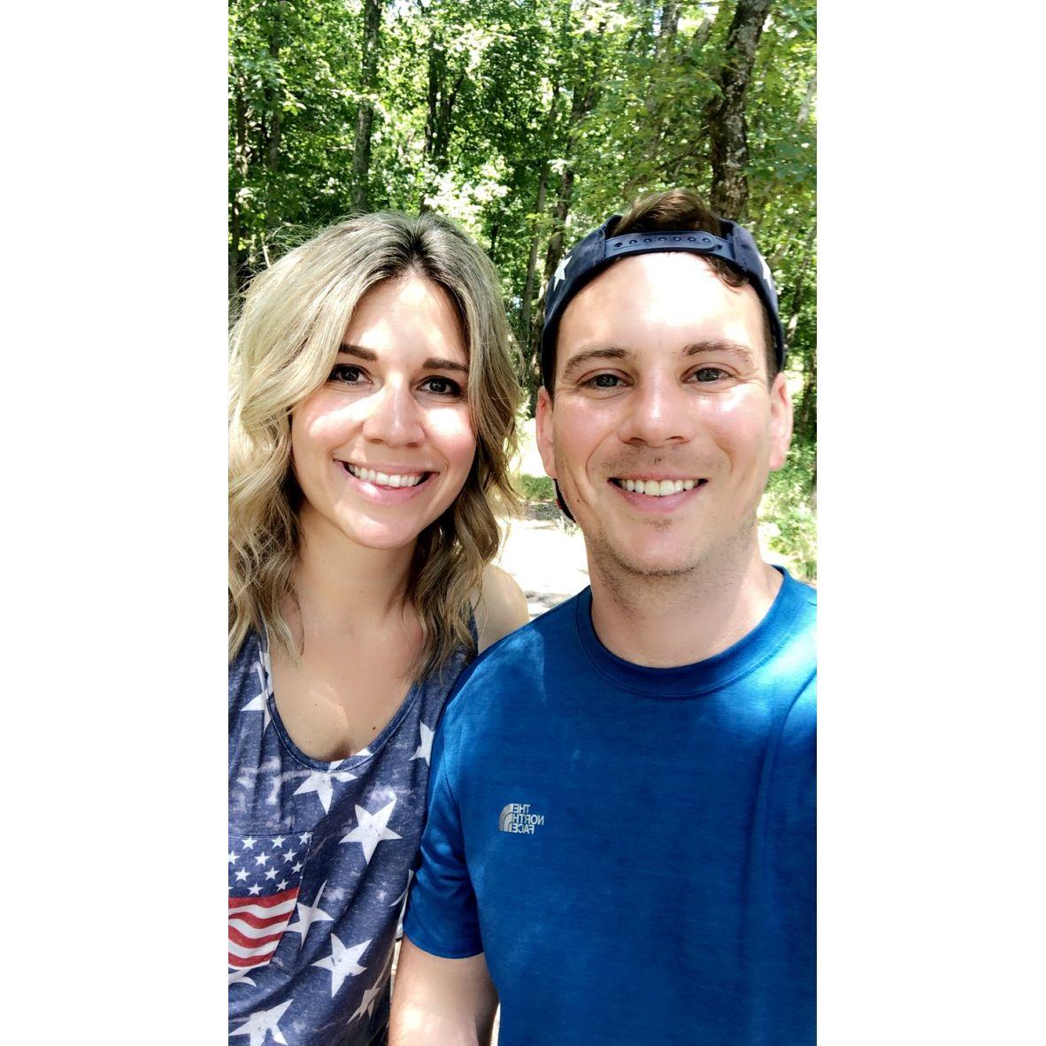 I did my hair and makeup to go hiking this day because I thought he was going to propose.