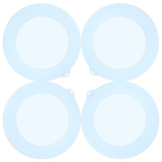 Purekra 4 Pack Silicone Lids for Corelle Vitrelle 18-Oz Soup/Cereal Bowls, Freezer & Microwave & Dishwasher Safe (Bowl not included)