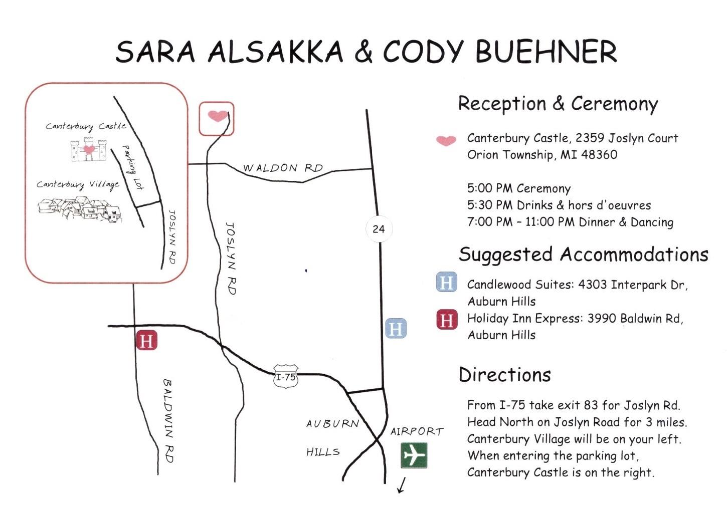The Wedding Website of Sara Alsakka and Cody Buehner