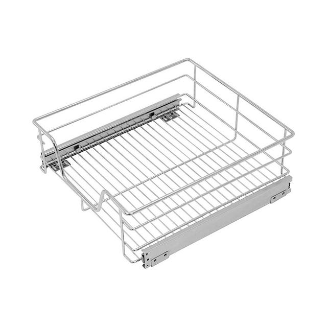 MorNon Slide Out Cabinet Organizer Pull Out Sliding Kitchen Cabinet Storage Shelves and Organizer