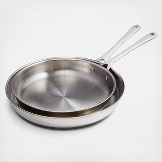 The Cellar - Stainless Steel 2-Piece Open Fry Pan Set, Created for Macy's