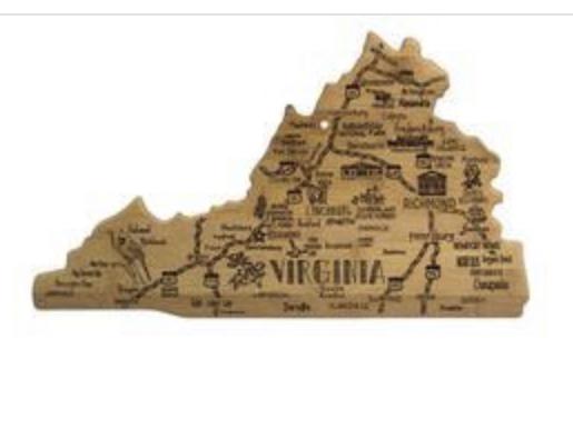 Destination Virginia Cutting and Serving Board