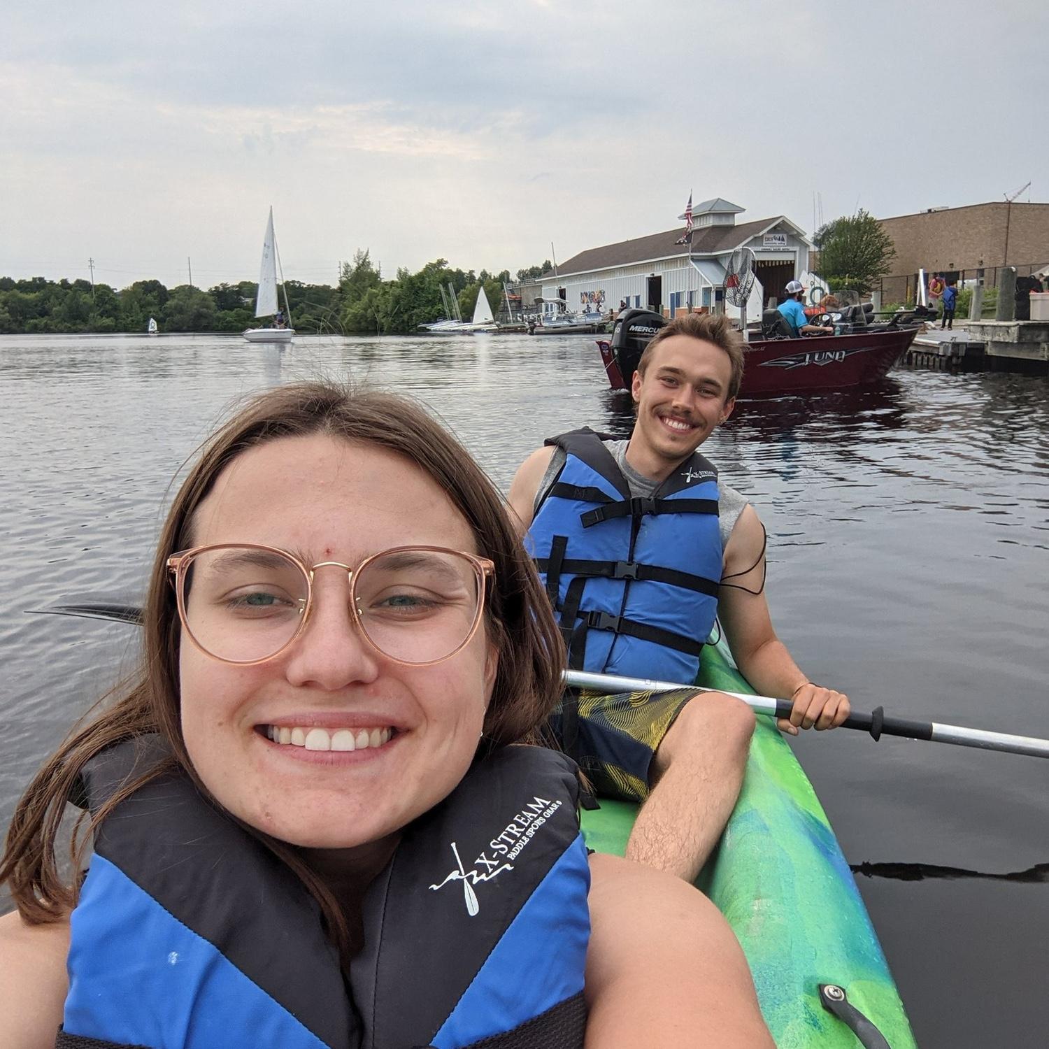 kayaking in Traverse City, MI