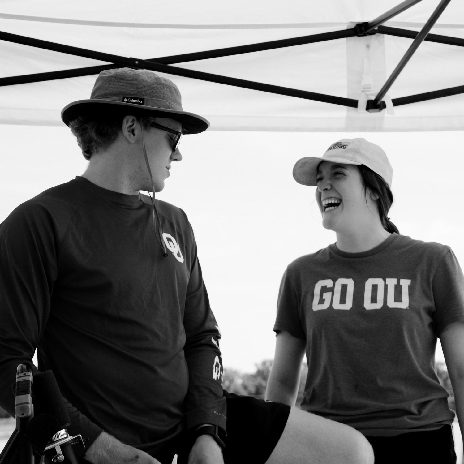 Julia and James hanging out at a SRT Drive Day, 2023.