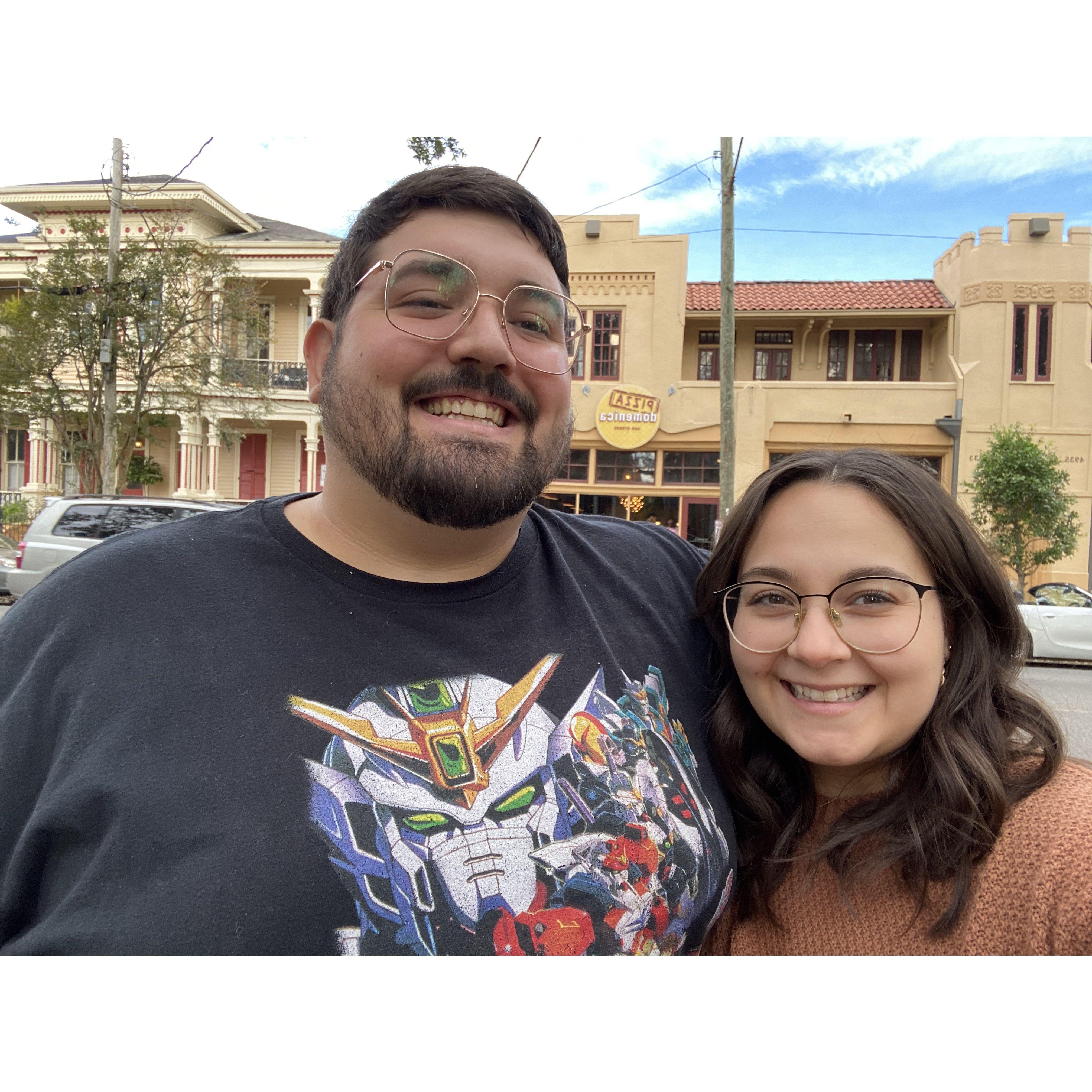 The 1st anniversary of our first date at Pizza Domenica. 11.26.21