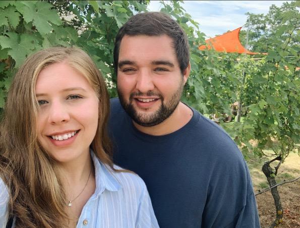Celebrating 5 years together at Truro Vineyard.