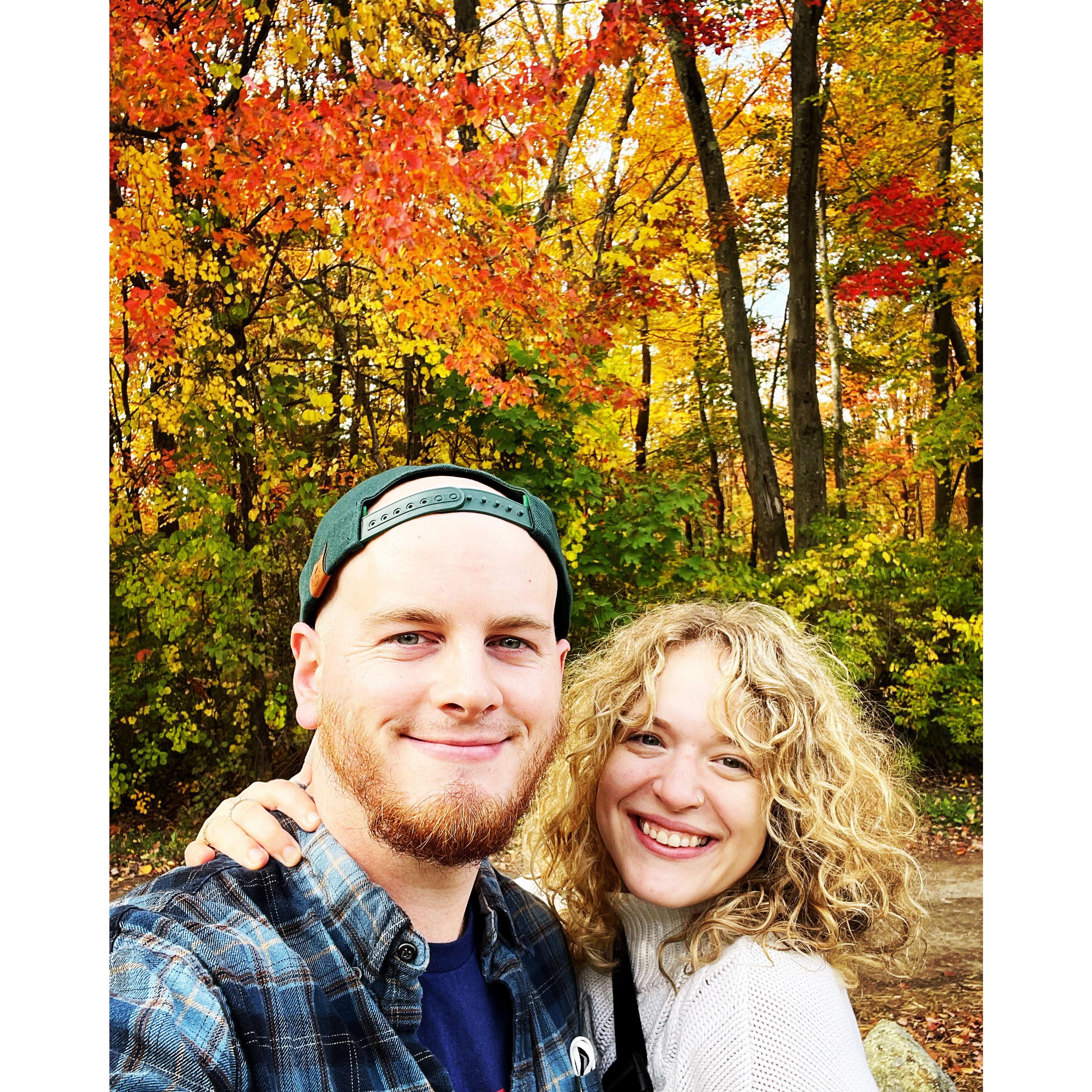 A fun fall pic of us in honor of our favorite season!