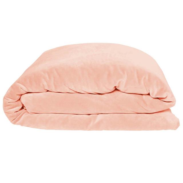 PEACH CRUMBLE VELVET DUVET COVER