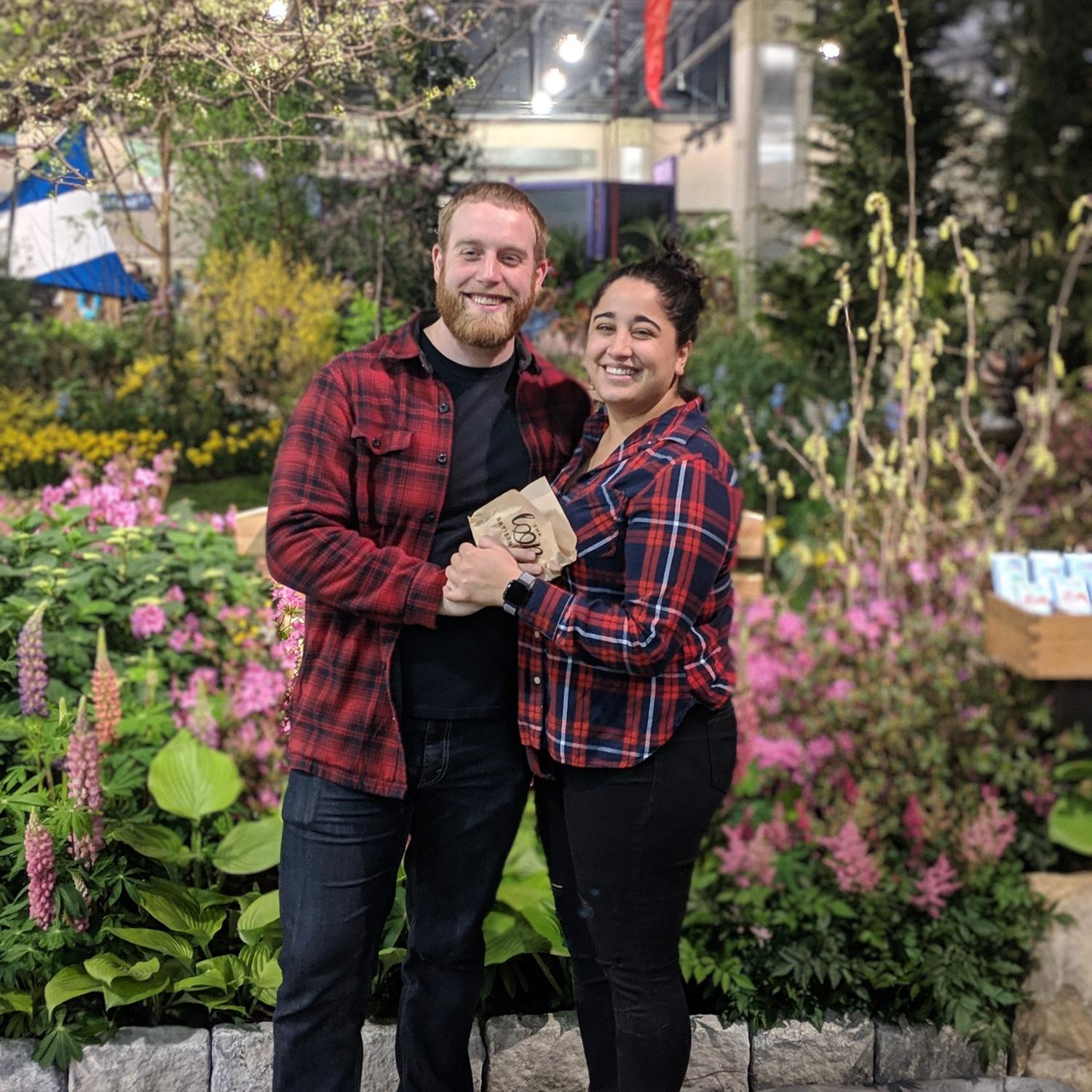 We love pretzels and flower shows