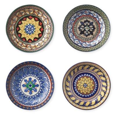 Sicily Mixed Dipping Bowls, Set of 4, Large