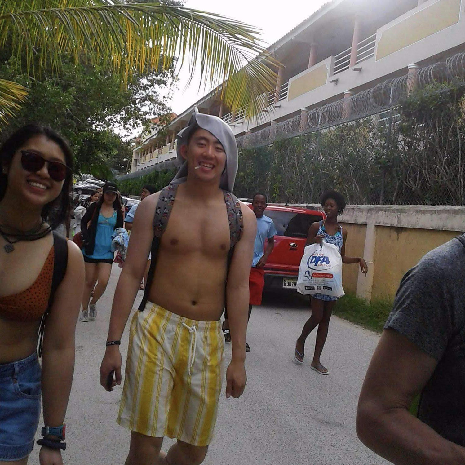 Our first photo from the DR mission trip...as friends :-)