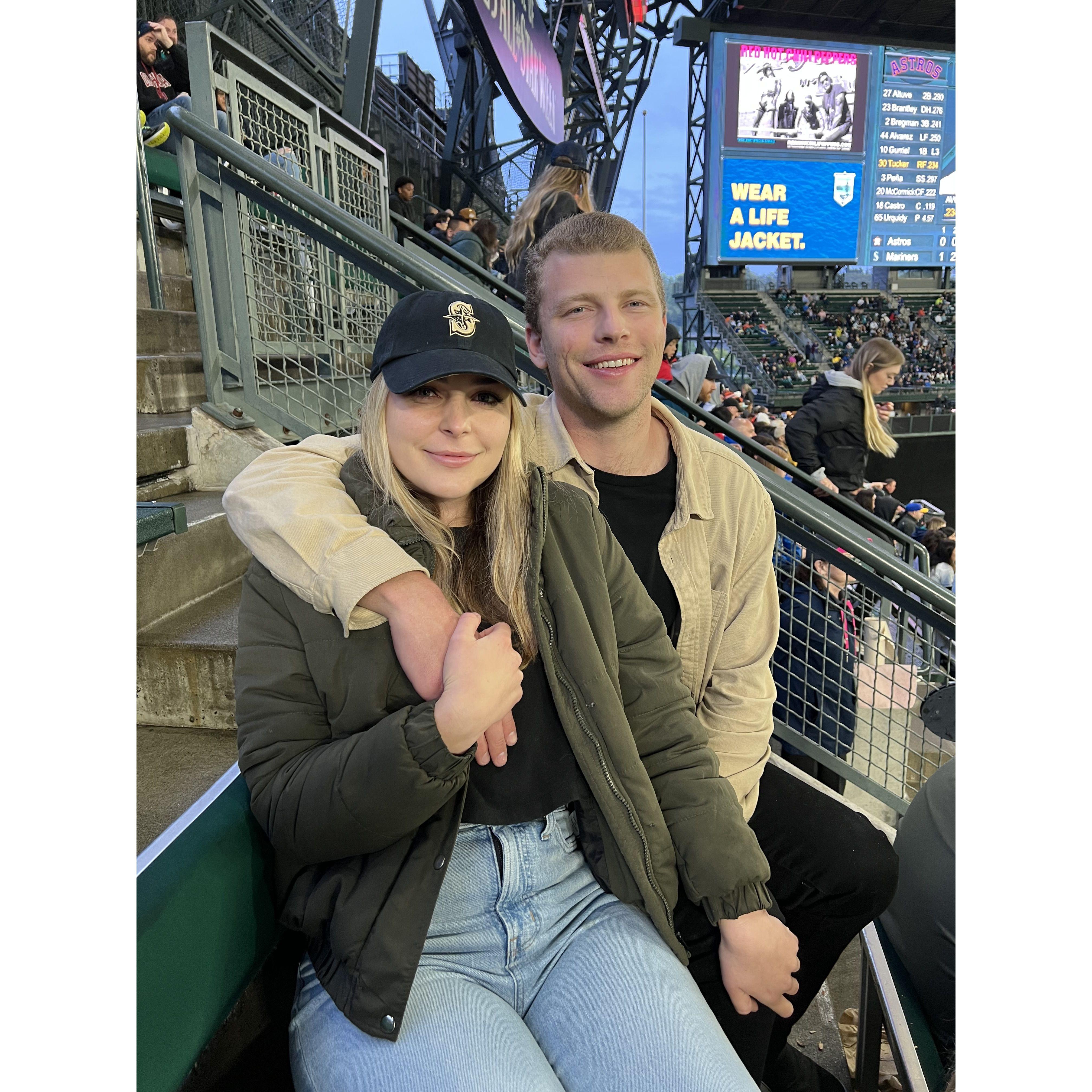 First baseball game together - Seattle, WA - May 2022