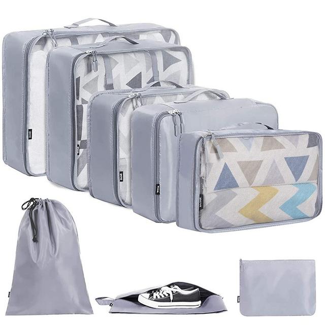 BAGAIL 7 Set / 8 Set Packing Cubes Luggage Packing Organizers for Travel Accessories