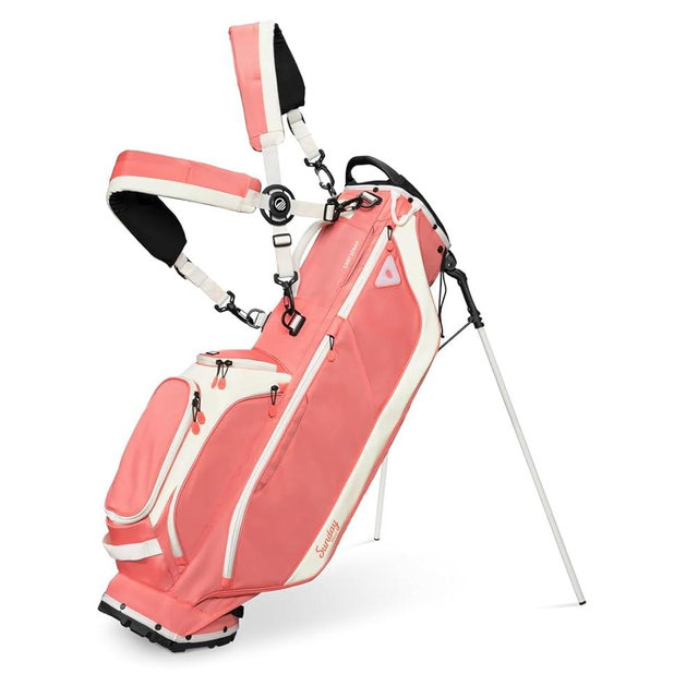 Sunday Golf Ryder Stand Bag – Lightweight 4.9 lb Full-Size 14-Club Golf Bag with 5-Way Divider, Frosty Insulated Pocket & Water-Resistant Zippers