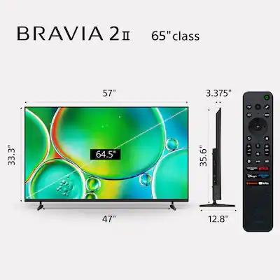 Sony - 65" Class BRAVIA 2 II LED 4K UHD Smart Google TV (2025)