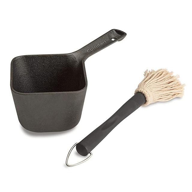 Cuisinart CBP-300 Cast Iron Basting Pot and Brush-for Grilling