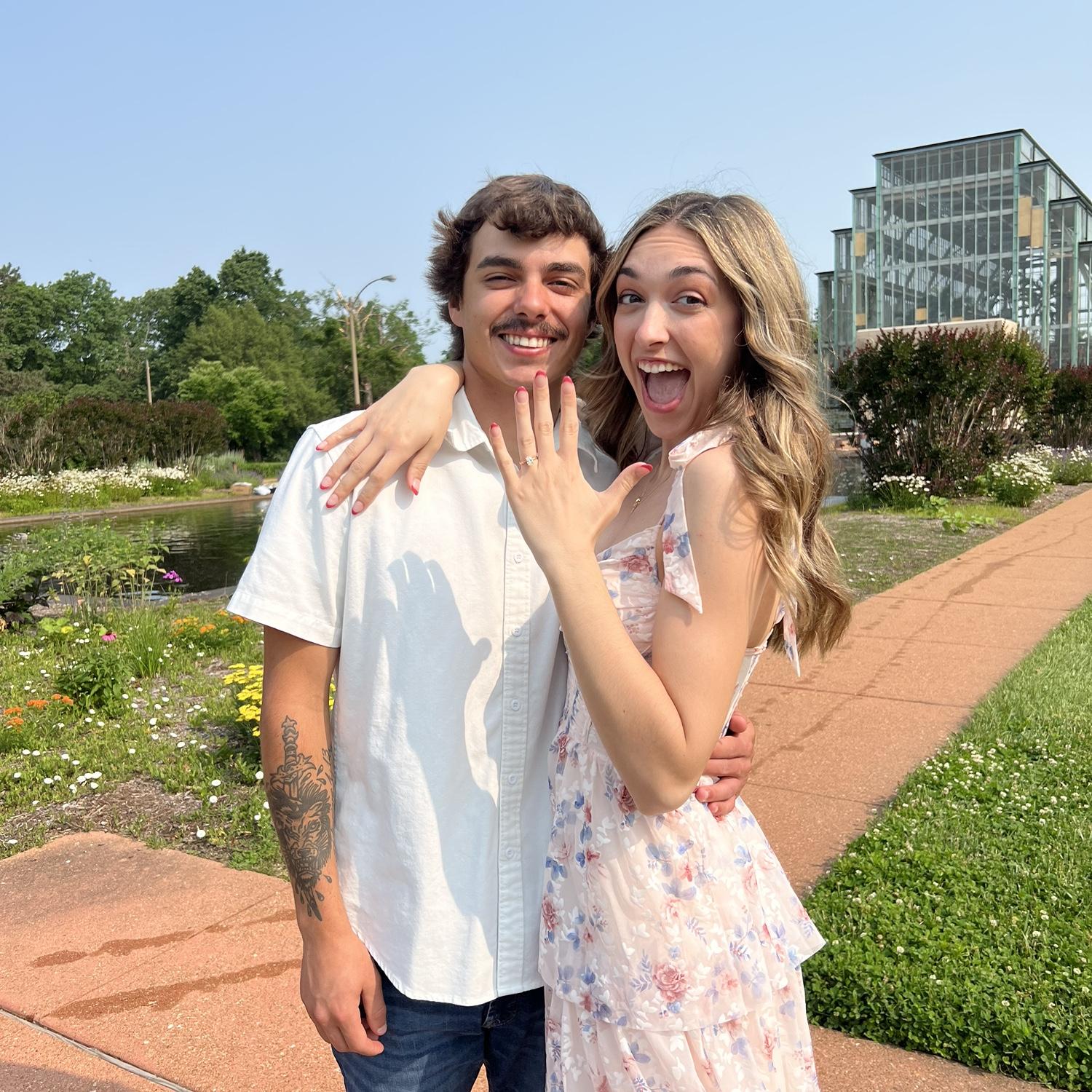 We’re engaged!! Thanks for being apart of our journey!