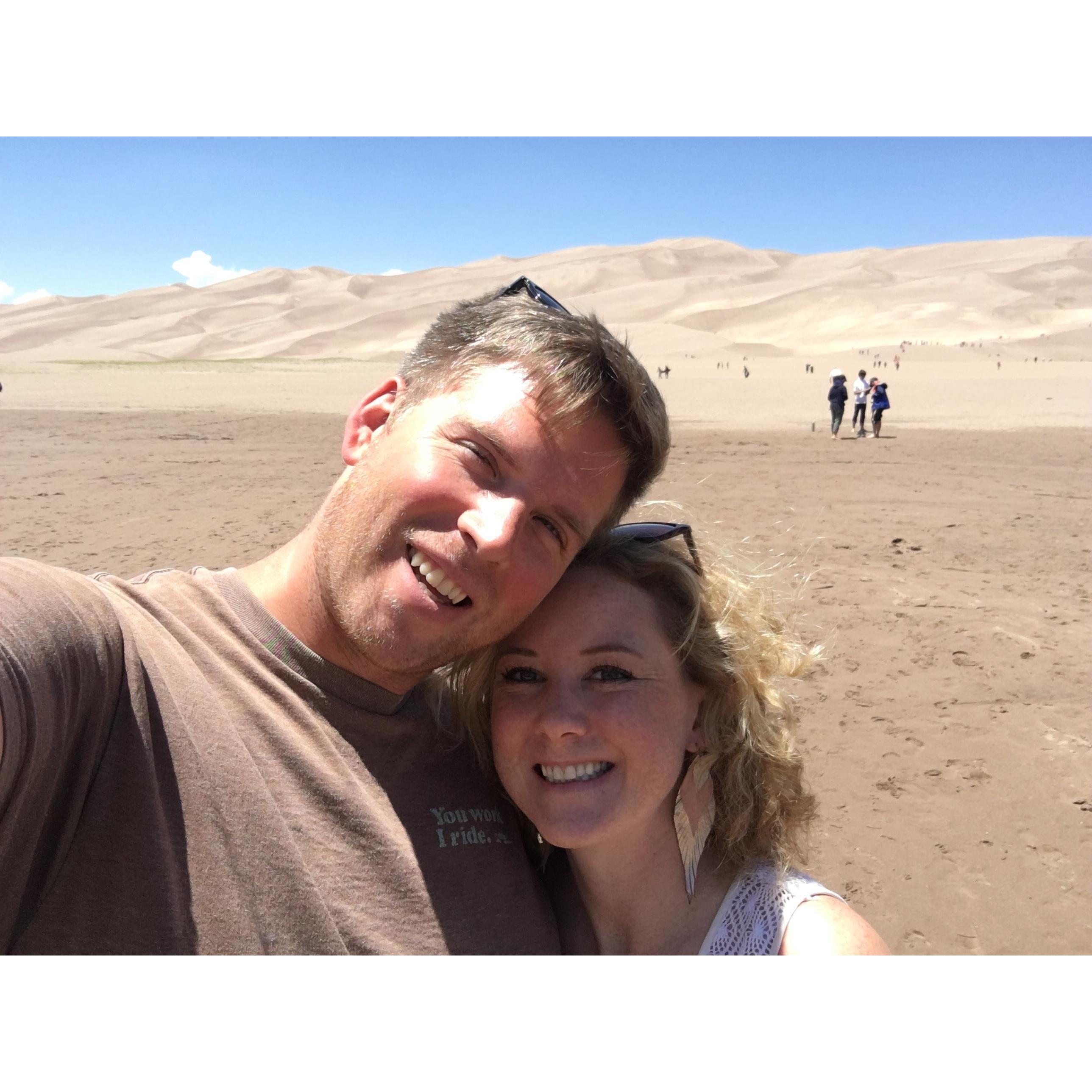 Visit to the Sand Dunes in Colorado.