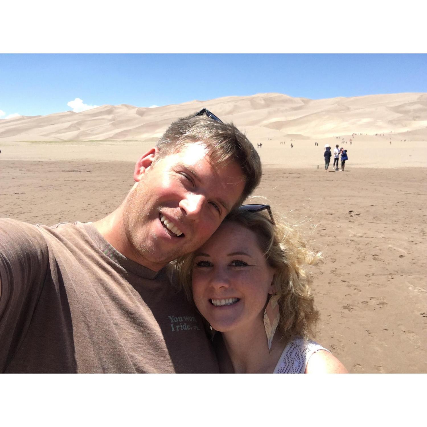 Visit to the Sand Dunes in Colorado.