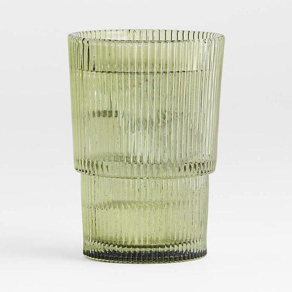 Atwell 16-Oz. Moss Green Stackable Highball Glass