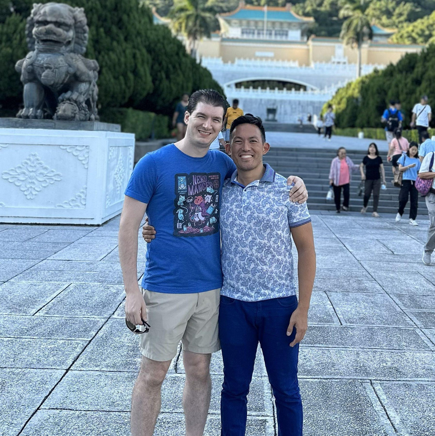 A photo of us at the National Palace Museum in Taipei, Taiwan (September 2023)