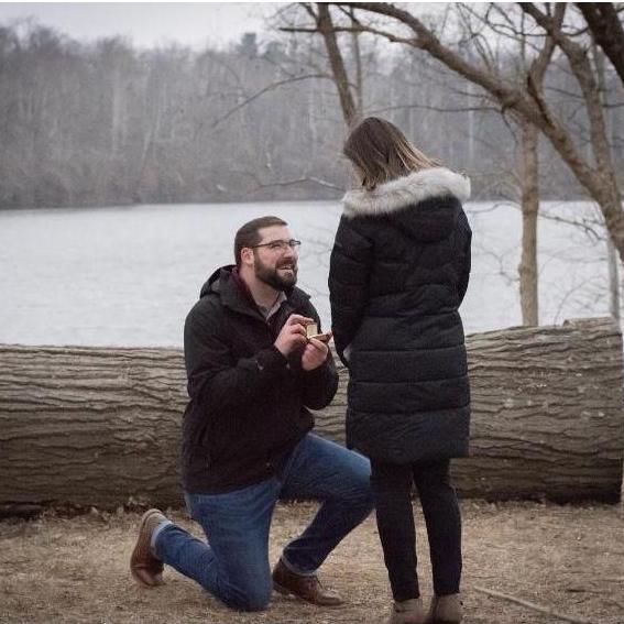 He asked, she said yes!
