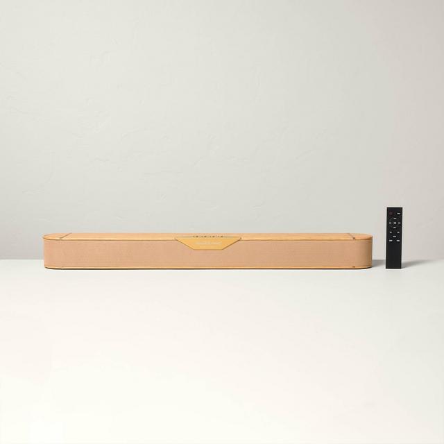 32" Wood & Brass Finish Dolby Digital Sound Bar - Hearth & Hand™ with Magnolia