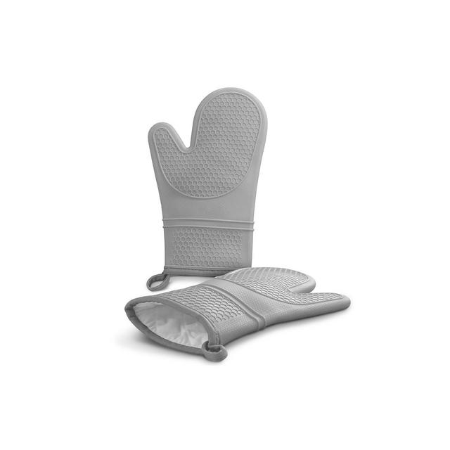 Cheer Collection Set of 2 Food Grade Silicone Oven Mitts