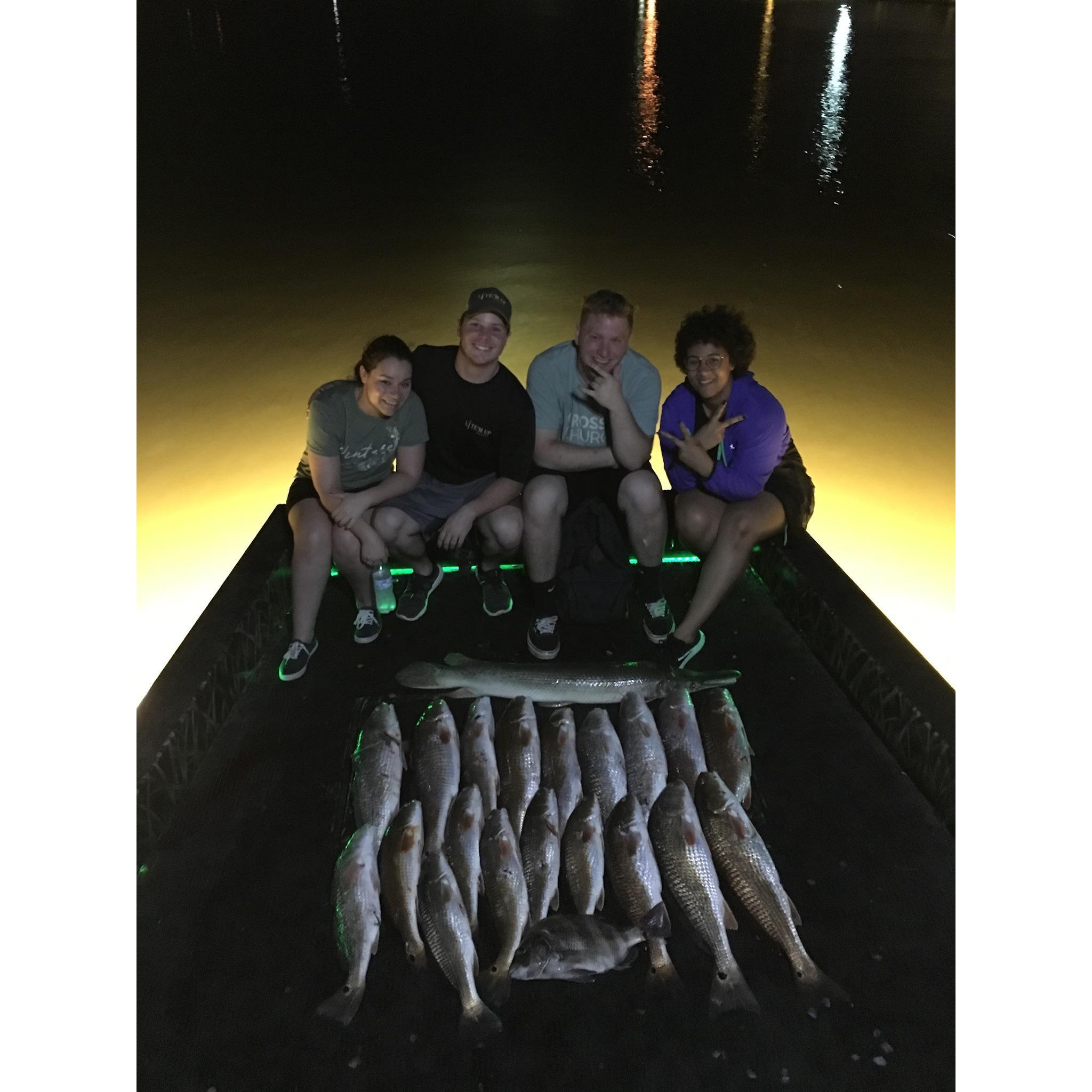 Bowfishing with friends