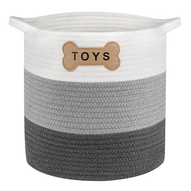 Park Life Designs - Dog Toy Storage for All Pets, Including Cats, Puppies, and Kittens (Livra, White, Gray, Black)