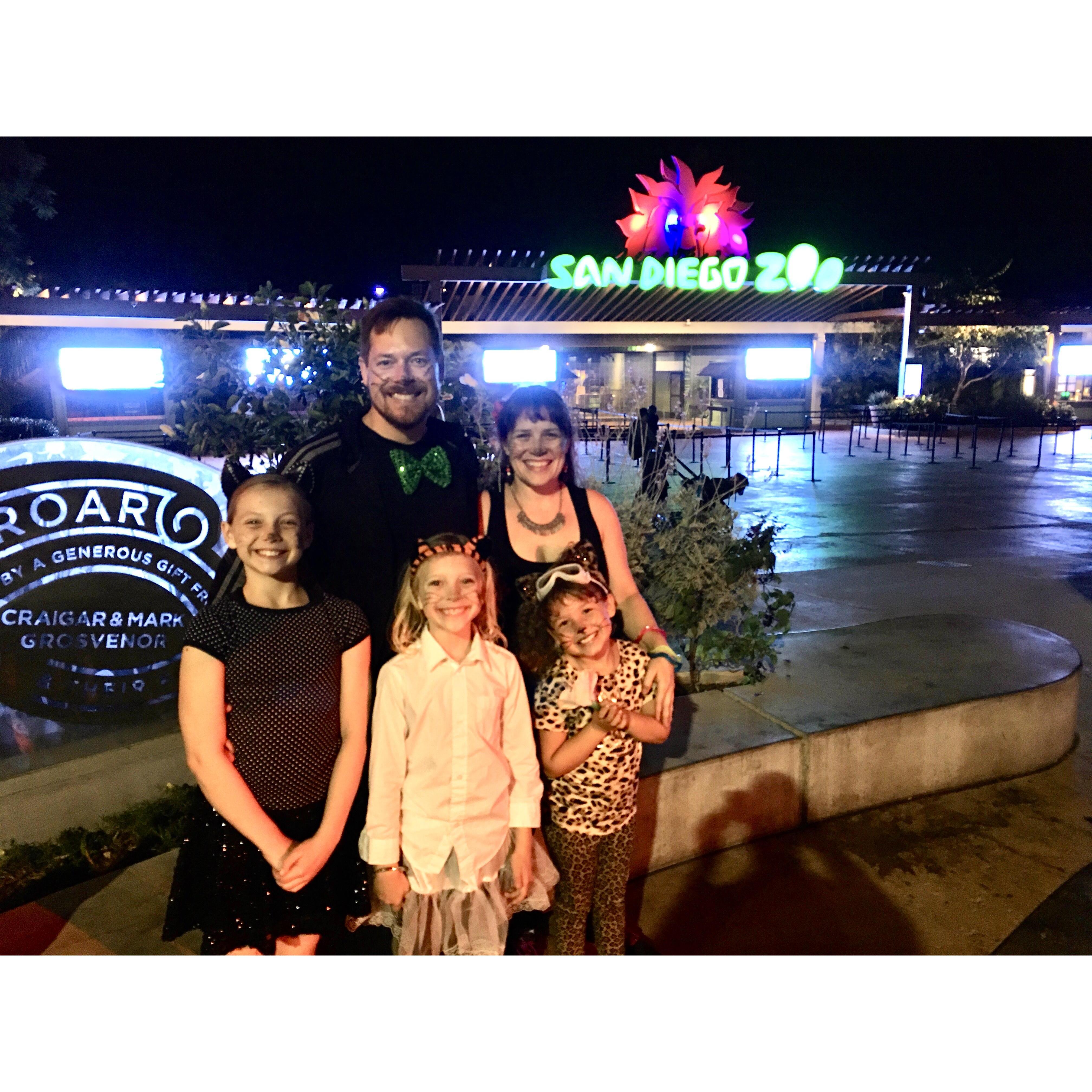 Halloween at the Zoo with our three favorite kiddos