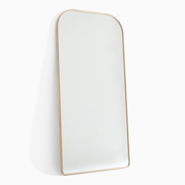 Streamline Wood Floor Mirror, Dune, 35"Wx72"H