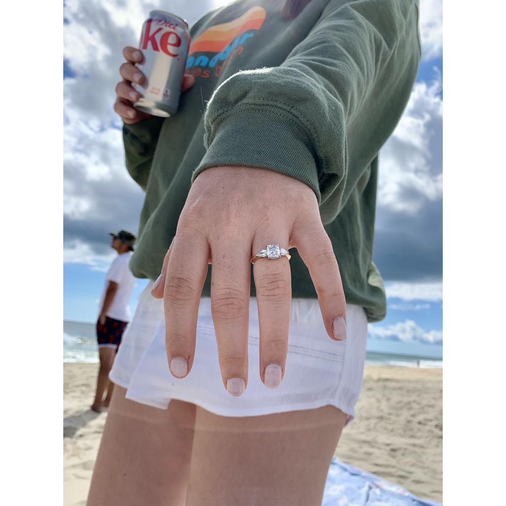 Mack showing off her ring, Nantucket, MA
September 3, 2021