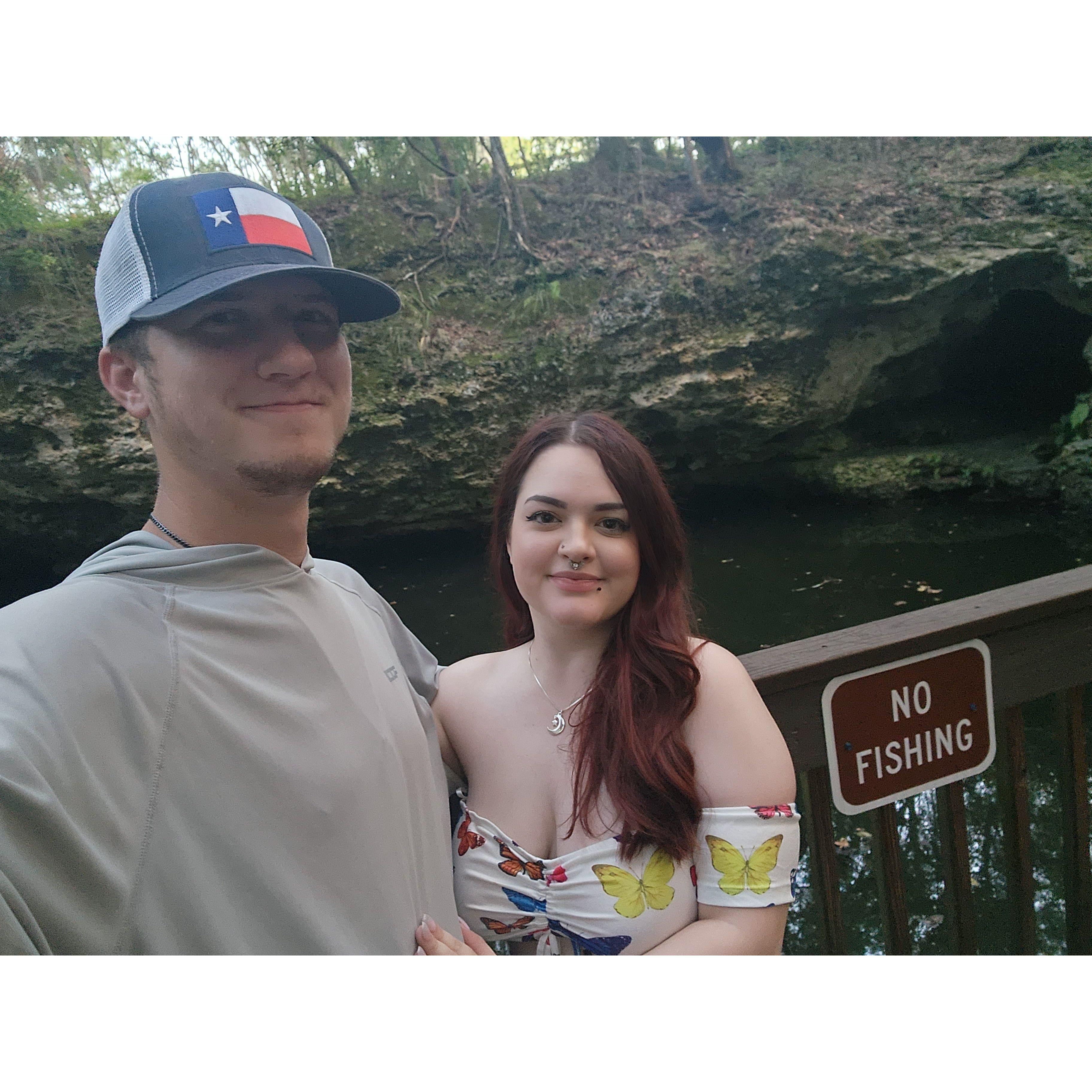 A selfie we took together at Elana's favorite park in Ocala, FL