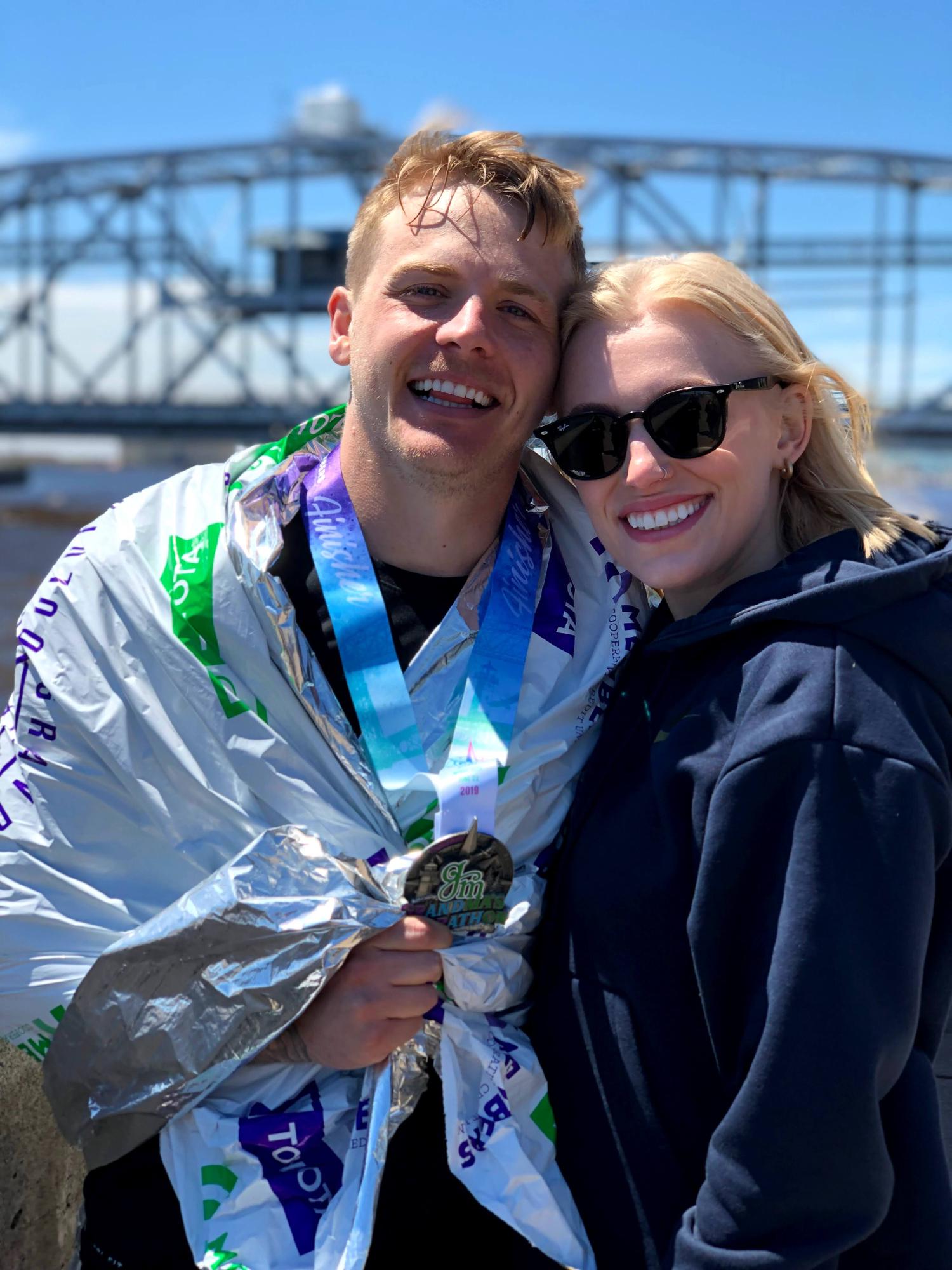 Kyle’s second marathon in Duluth, MN
