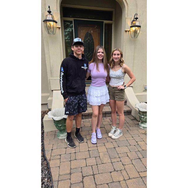 First day of school - Conor's Senior and our girls' Sophomore