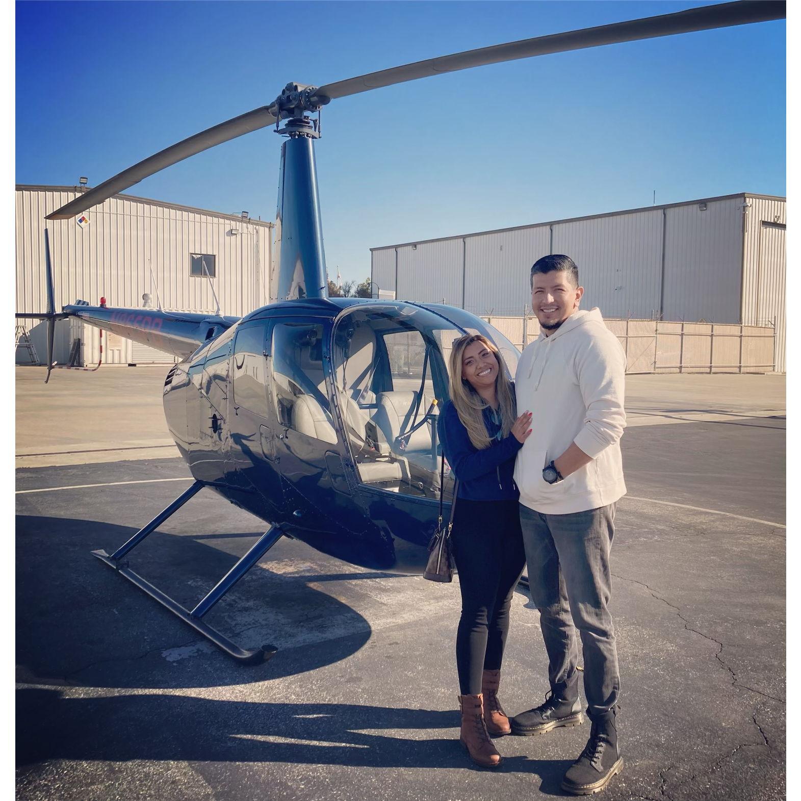 Helicopter ride over LA Harbor