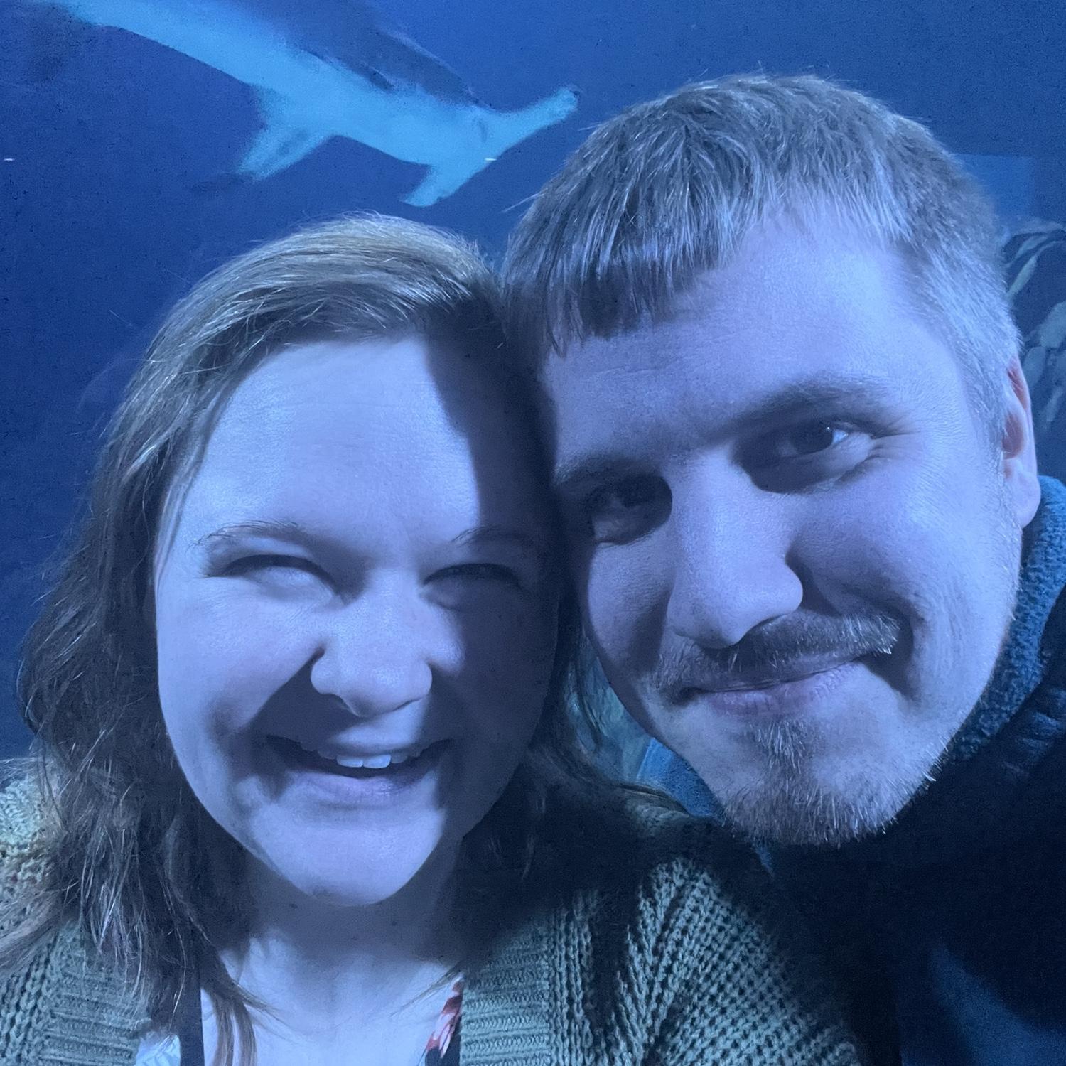 At the Atlanta Aquarium hanging with the sharks…
