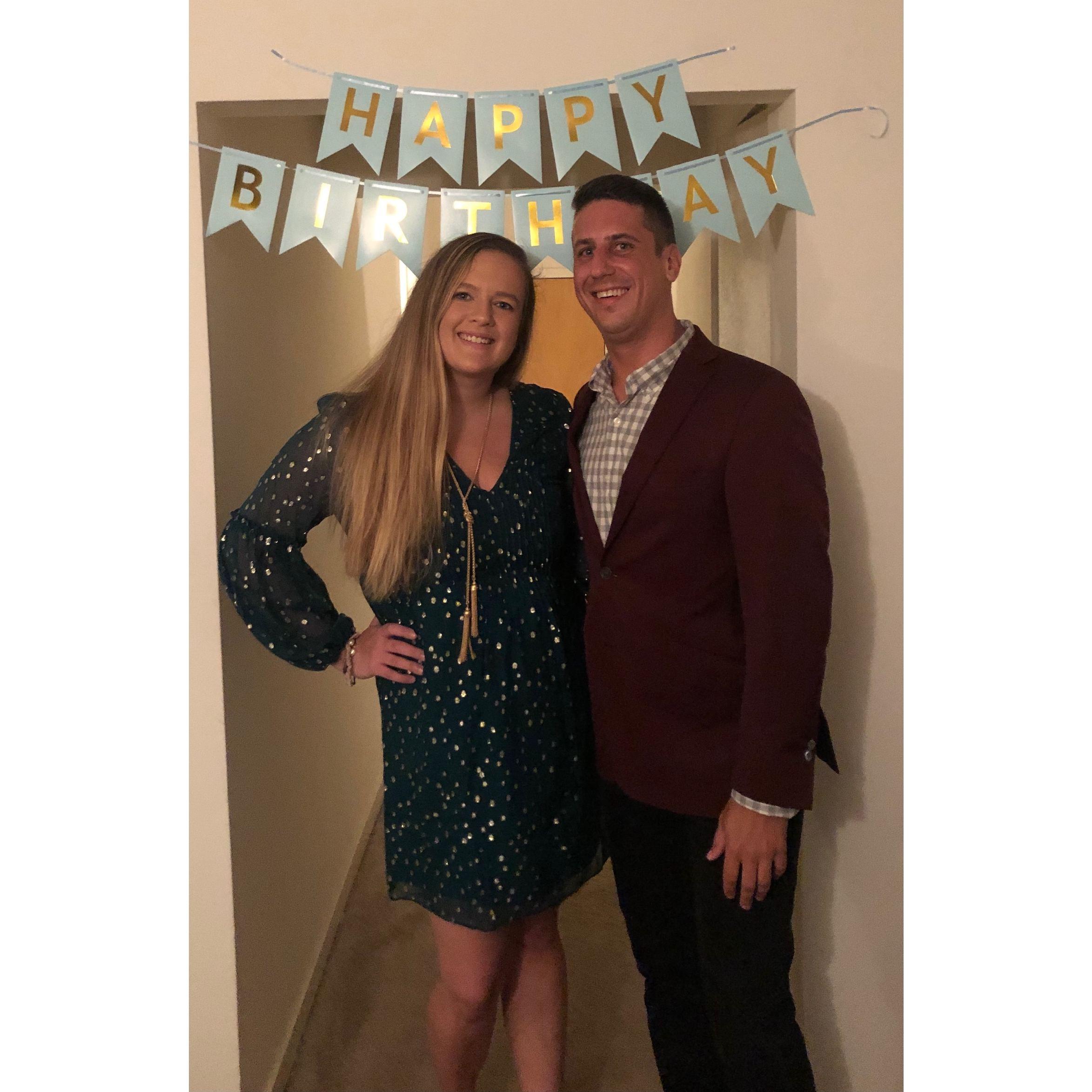 Emma's birthday in Baltimore. Doug flew up twice in 3 weeks, what a guy!